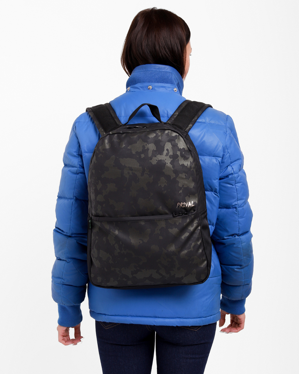 Рюкзак городской женский Prival Stark 15л, камуфляж хаки