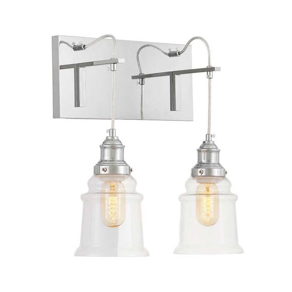 Бра Lumina Deco Fredica Moletti LDW 6844-2 CHR+PR