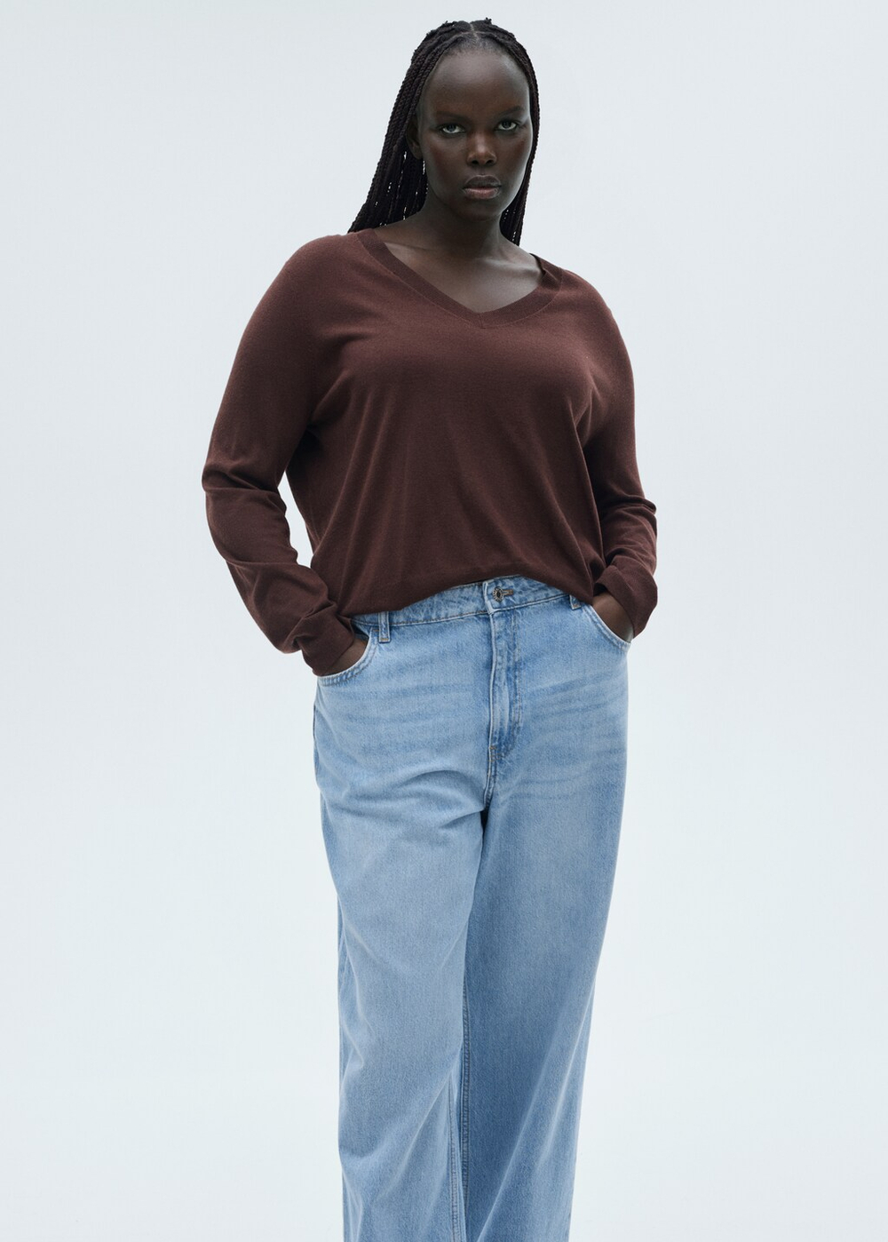 Джинсы Danila с широкими штанинами и высокой посадкой