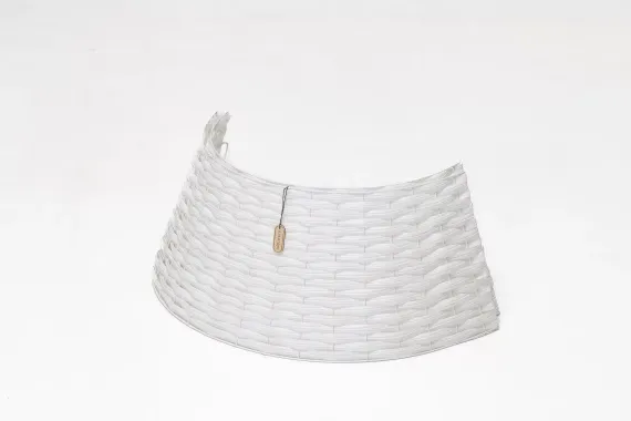 Корзина под елку Прованс 65*48*30 см., разборная, белая, ЕлкиТорг (65-230)