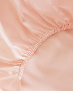 Zara Home - Атласная простыня с эластичной лентой, высота 40 см (300 нитей), розовый, 200х200х40 см