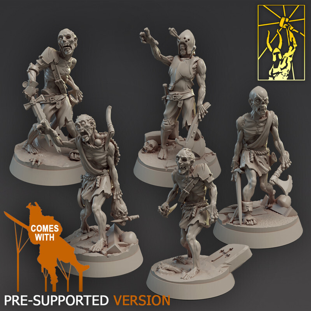 Grand Alliance Death Soulblight Gravelords Deadwalkers Zombies 1 шт. миниатюра для dnd, днд, pathfinder, фентези, Настольная игра, НРИ, Варгейм, РПГ
