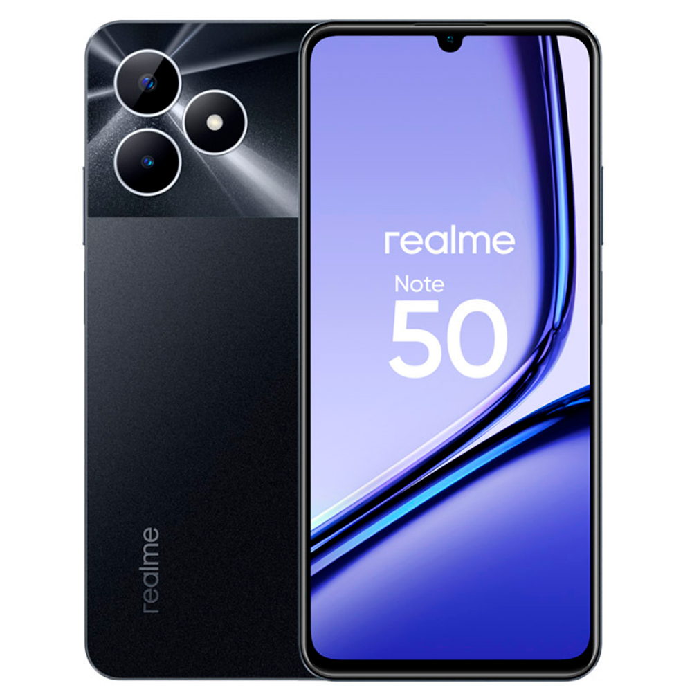 Смартфон Realme Note 50 4/128 ГБ, чёрный