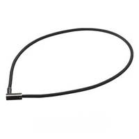 Ожерелье PHITEN RAKUWA NECKLACE MG CHOPPER SQUARE черно-серебристое