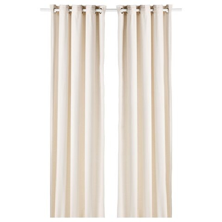 IKEA MOALINA  (ИКЕА МОАЛИНА)  -  Штора, 2 шт, бежевый, 145x300 см