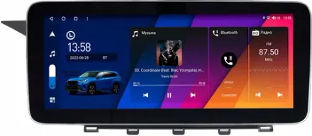 Магнитола Mercedes-Benz GLK 2012-2015 - Canbox H-Line 0064 монитор 12.3" QLED в стиле MERCEDES на Android 10, ТОП-процессор, CarPlay, 4G SIM-слот