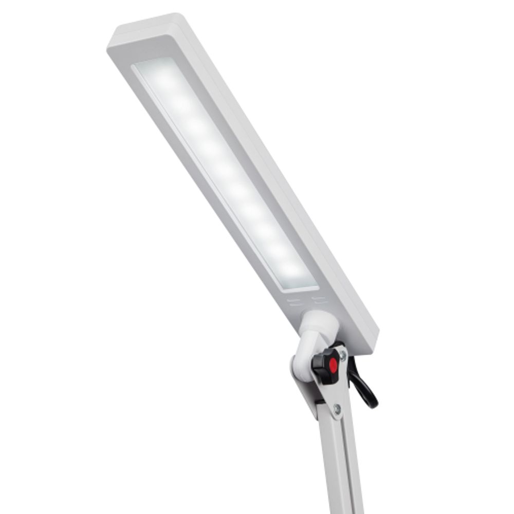 Настольный светильник ЭРА NLED-507-8W-W светодиодный на струбцине белый | Светодиодные настольные лампы