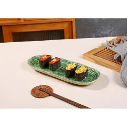 Блюдо овальное 32,5*13 см h2,5 см Green Frutti di Mare P.L. [1]