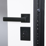 Стальная дверь "Берилл" с зеркалом (адаптивная замковая часть). Заказная модель.