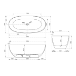 Ванна прозрачная Vincea VBT-6T01BR, 1700*750*550, цвет янтарь