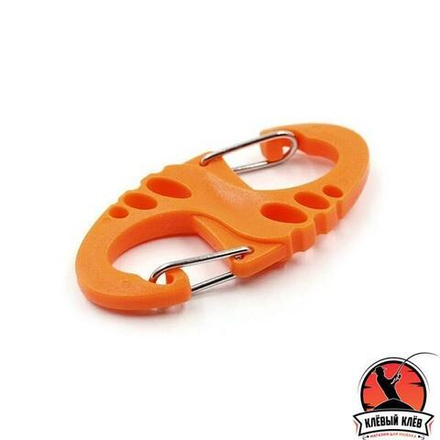 Карабин "СЛЕДОПЫТ" 5 см, двойной, abs-пластик