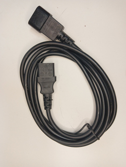 Кабель питания IEC320-C14/IEC320-C13, 220B, 10А, 1.8м