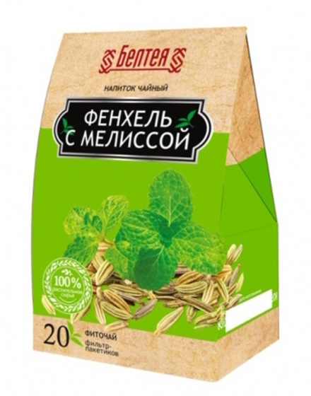 Фиточай "Иван-Чай" фенхель с мелиссой 20 пак. Белтея