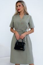 Платье Хистори (оливковый) Р11-1205/3 Nikol