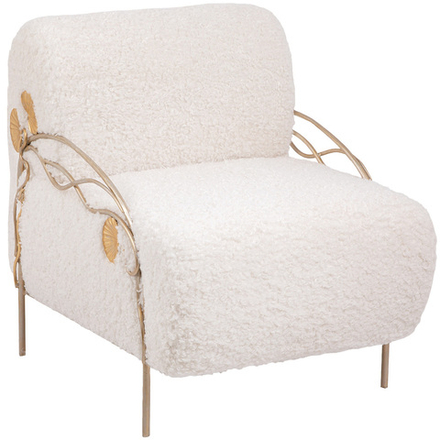 Кресло Нимфея Молоко Айвори