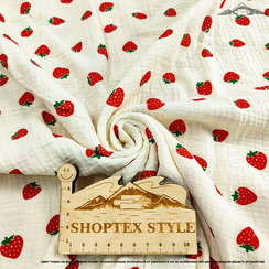 Муслин двухслойный принт №15 | ш.135 см | 120 г/м² | хлопок-100%