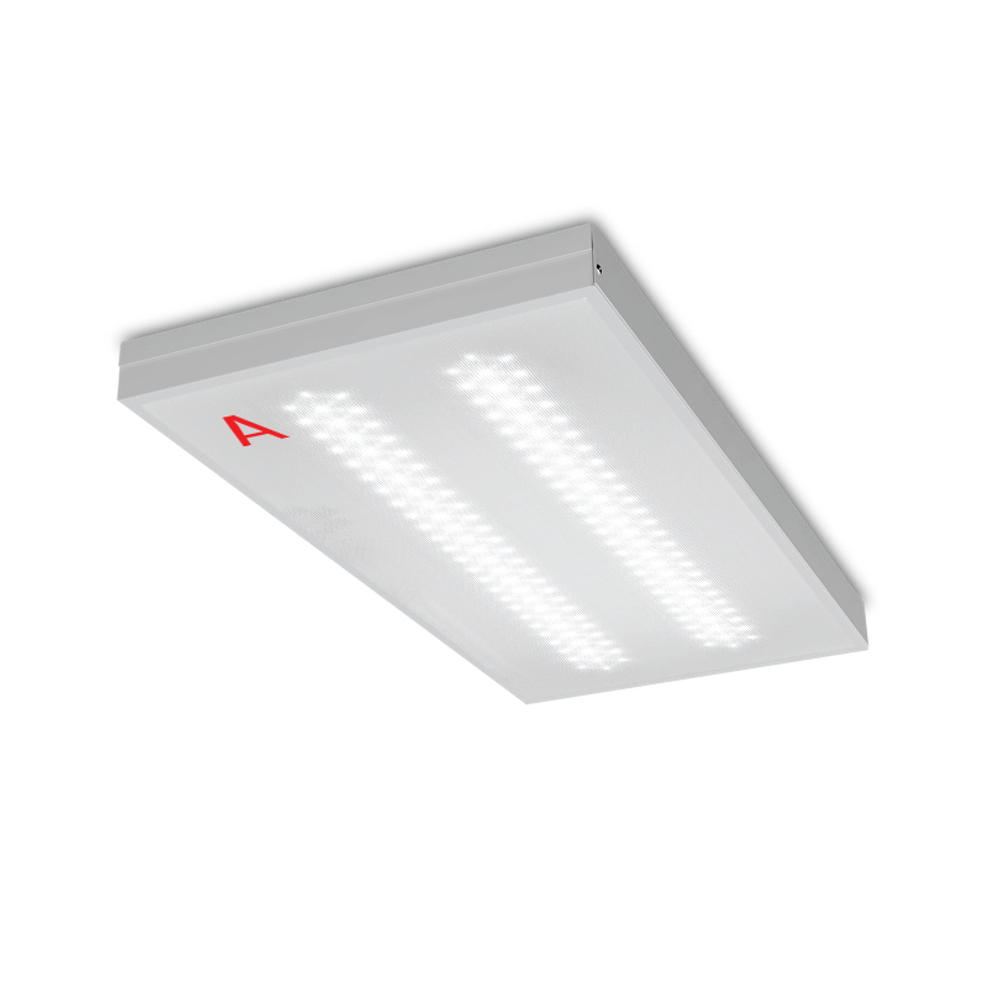 Светильник ОФИС ДВО01-242 с БАП EM1 18Вт 6500К IP40 Микропризма 2200лм 595х295х40мм WOLTA PRO