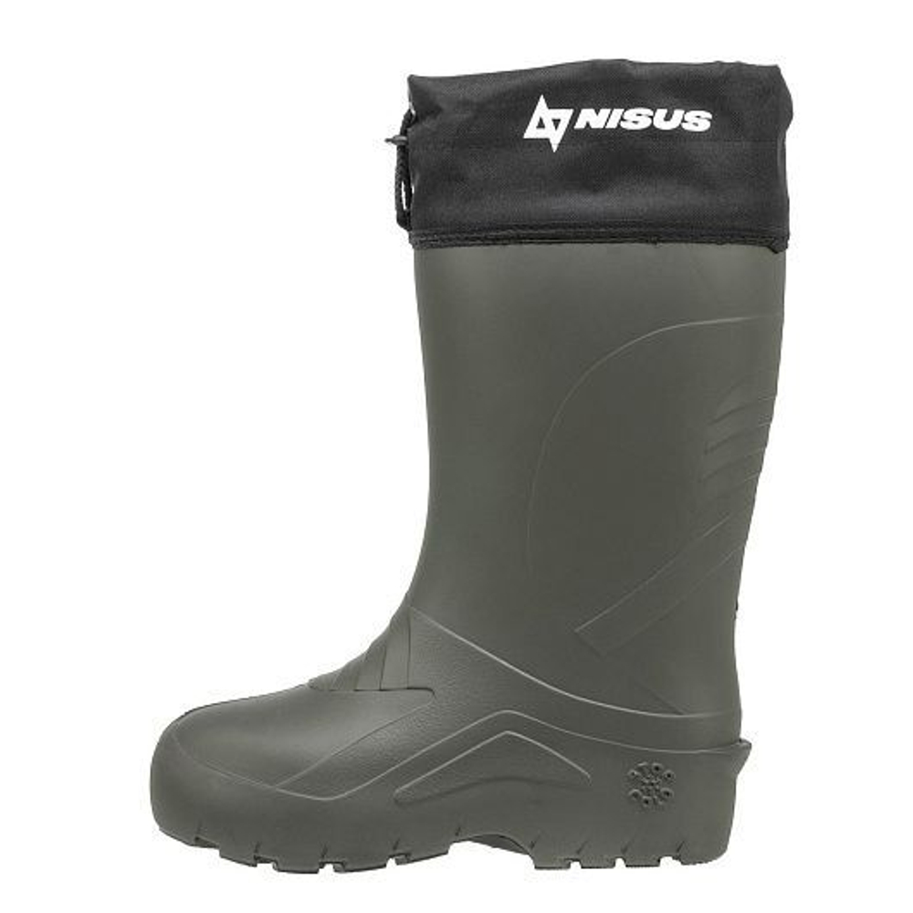 Сапоги NISUS ЭВА -65С меховой вкладыш, манжета, размер 42/43, цвет олива(С-032У)
