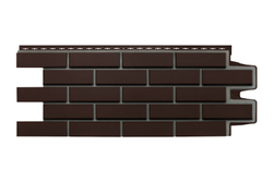 Фасадная панель кирпич клинкерный шоколадный