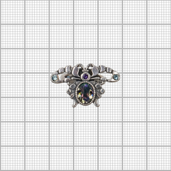 "Имаго" кольцо в серебряном покрытии из коллекции "Кассида" от Jenavi