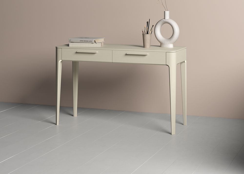 Консоль Type oak 2 ящика ширина 120 см (молочный)