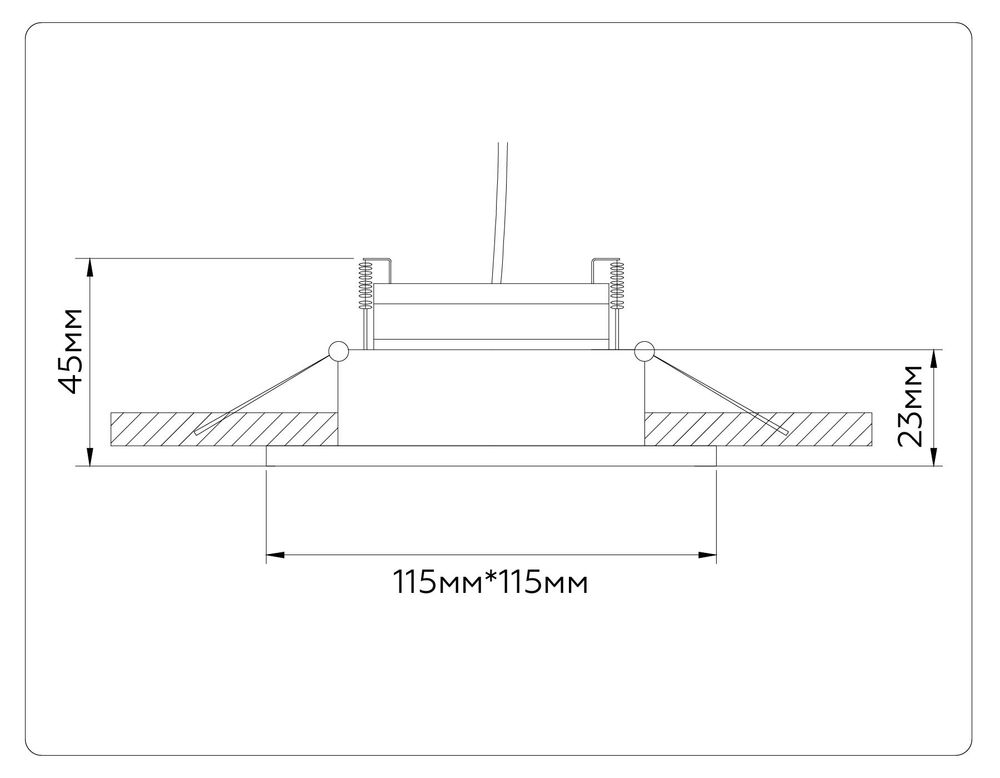 Ambrella Встраиваемый поворотный точечный светильник GX53 GX Standard tech TN51917