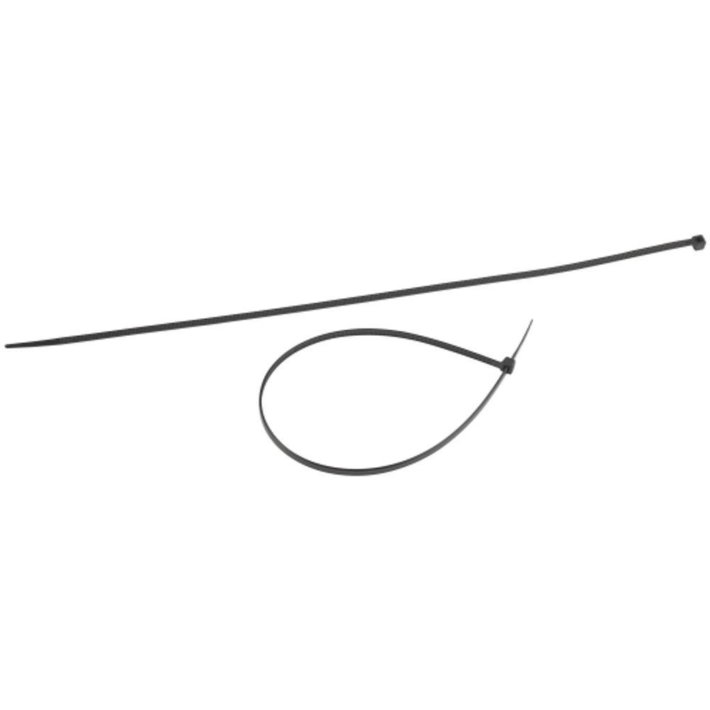 Кабельная стяжка ЭРА NO-224-203 (хомут) нейлоновая 4.8 х 400 мм чёрная (100 шт/уп) Simple | Кабельные стяжки (хомуты)