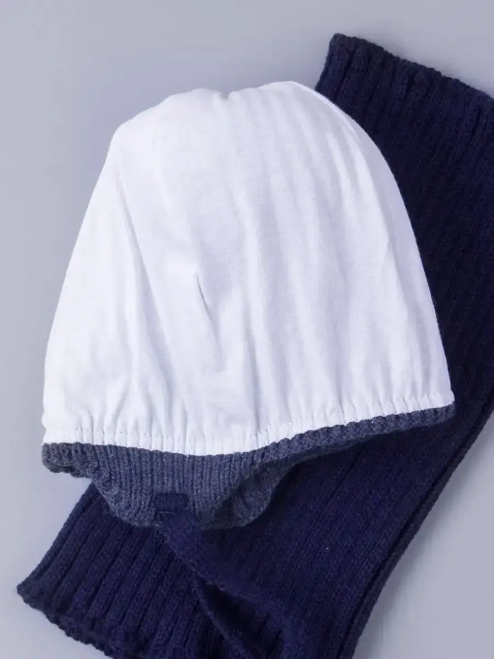 Шапка детская осенняя вязаная и снуд