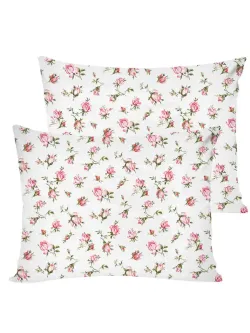 Постельное белье Полисатин Мечта "Бутоны роз" 2-спальное Наволочка 50х70 см 2 шт Простынь на резинке 160x200 см Пододеяльник 175x215 см