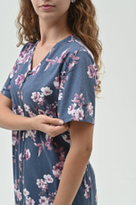 Халат узор цветы