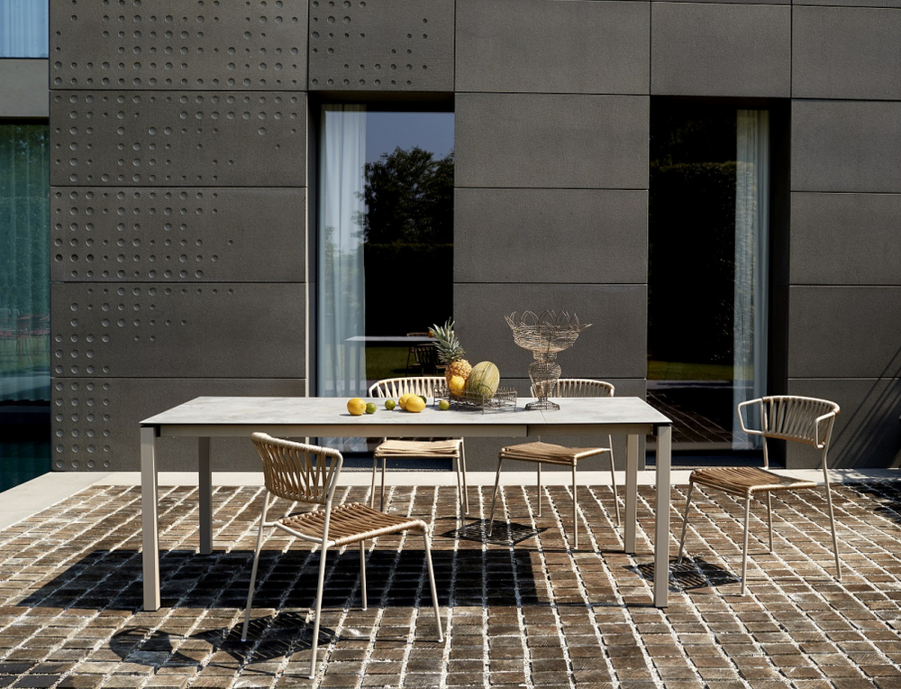 Стол ламинированный раздвижной Scab Design Pranzo Extendable, тортора, каменный