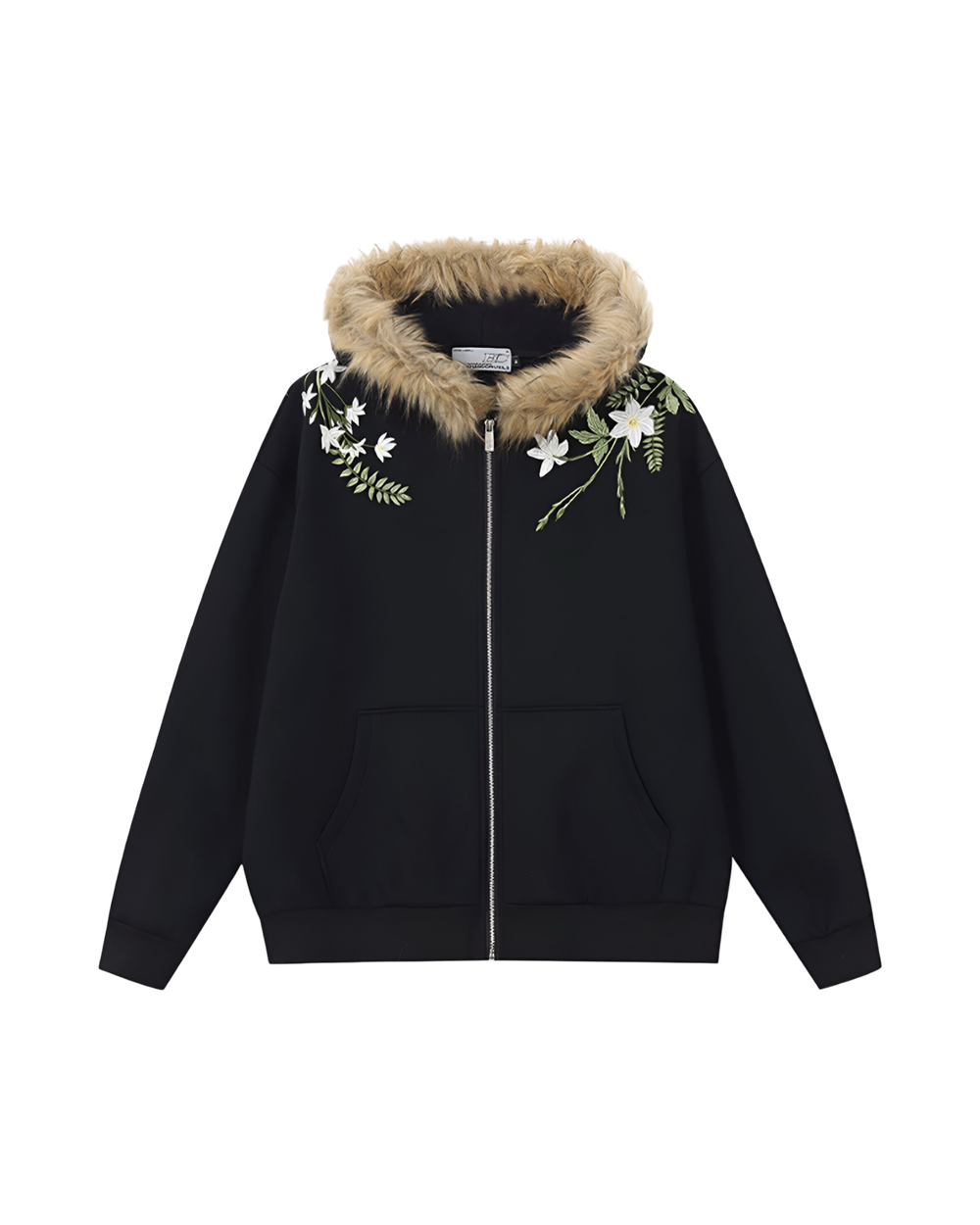 Худи HARSHandCRUEL "Flowers" Fur Hoodie