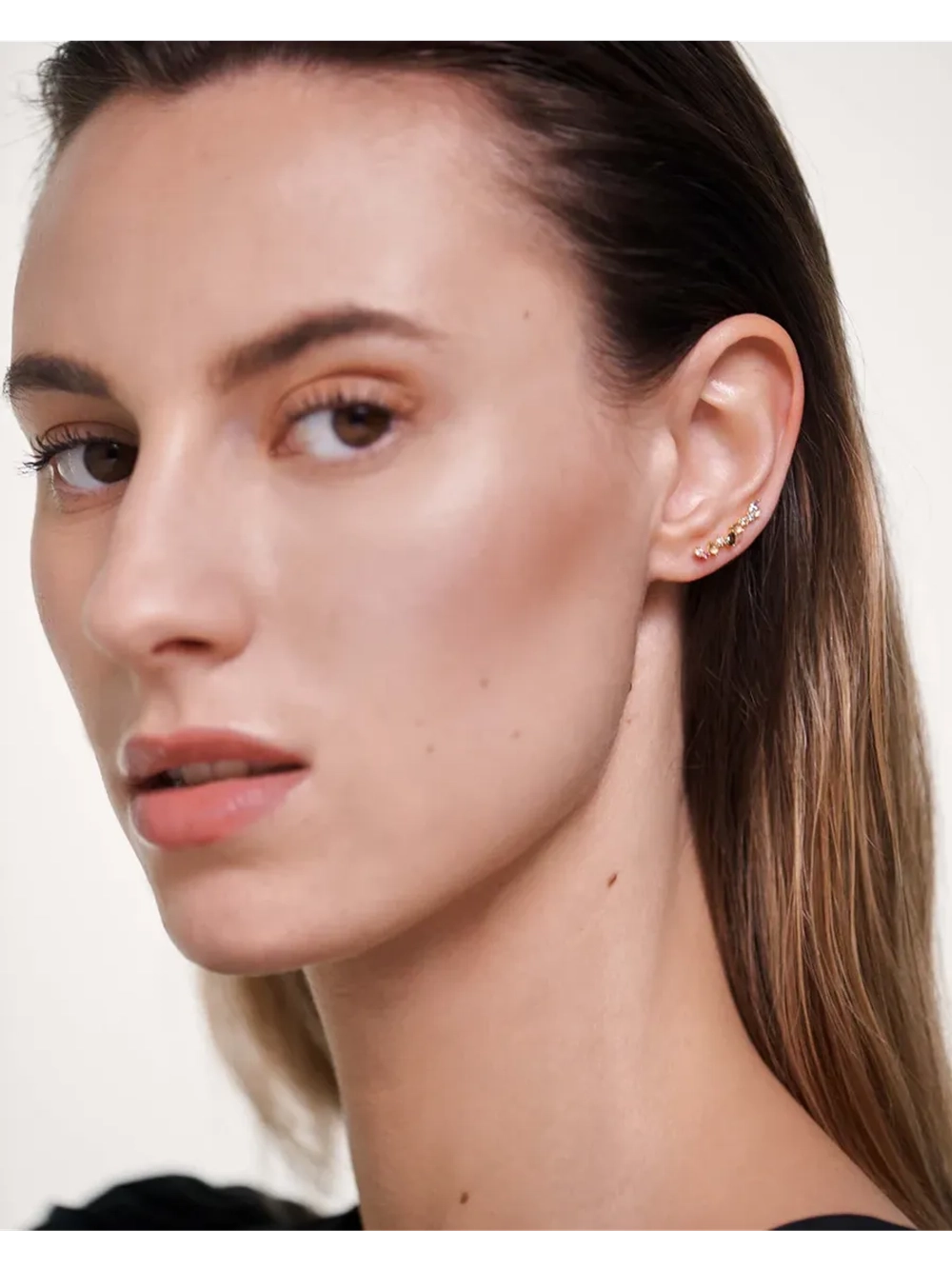 Серьги Euphoria серебро 925 пробы покрытое золотом