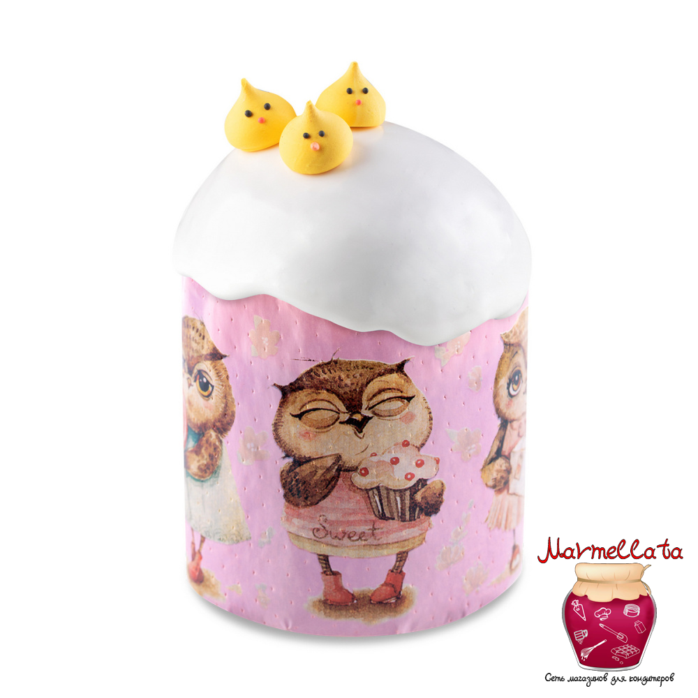 Форма бумаж. для кулича d90*h90 мм СОВУШКА