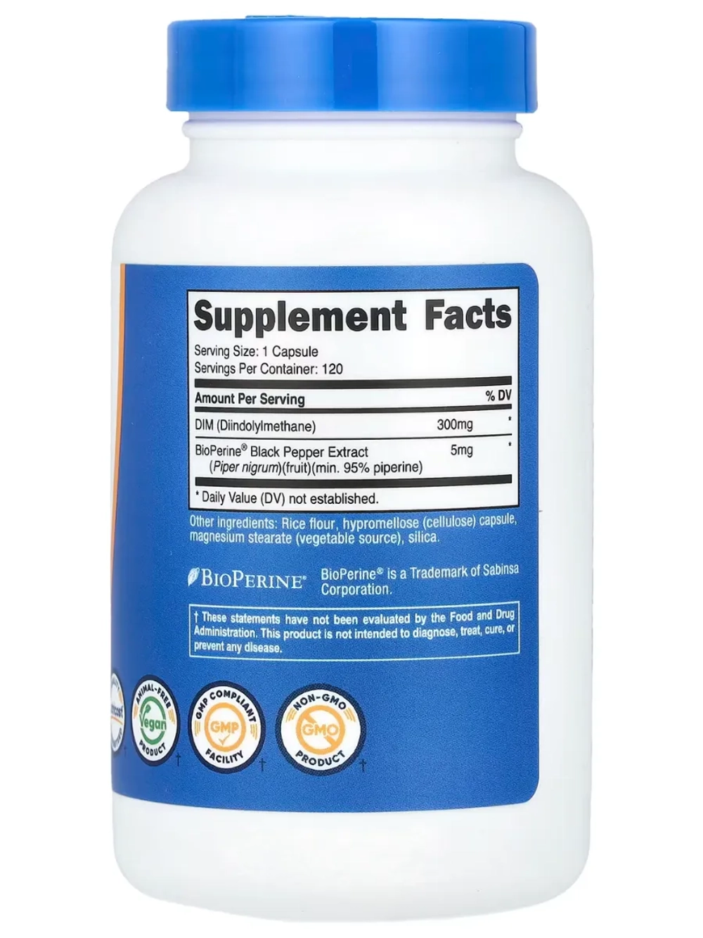 Дииндолилметан DIM 300мг 120 капсул