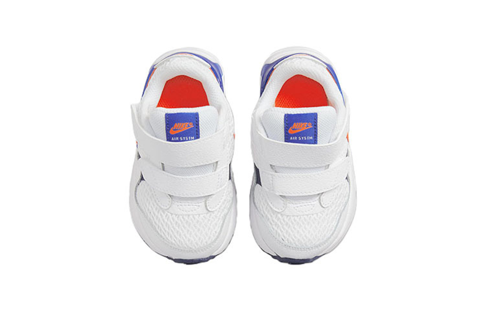 Baby Nike Air Max SYSTM low-top toddler shoes white and blue