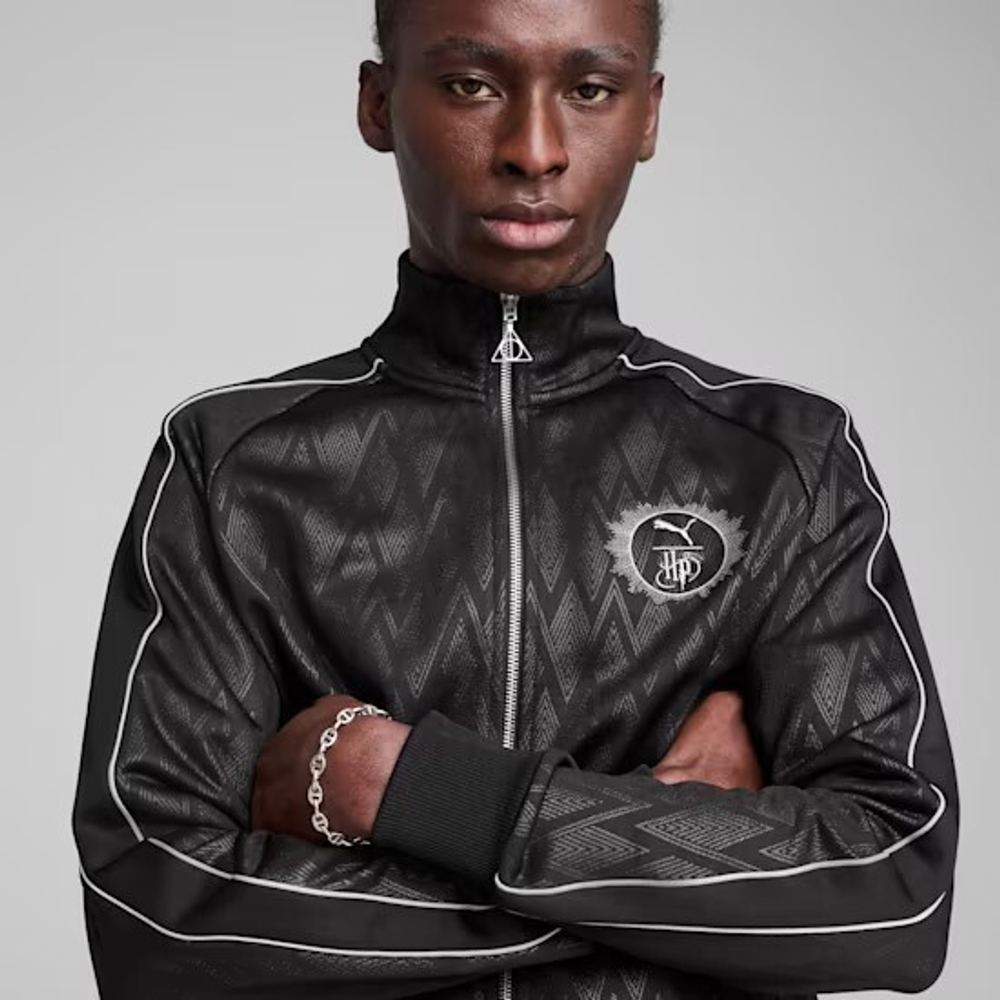 PUMA X HARRY POTTER МУЖСКАЯ СПОРТИВНАЯ КУРТКА, ЧЕРНЫЙ