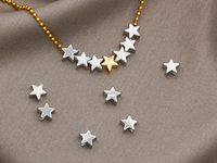 Мини-бусины "Звездочка" 5мм (10 штук)