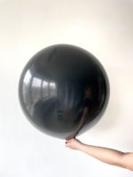 S шар гигант 24"/60 см пастель черный (080) (БГ-90)