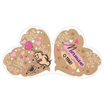 Открытка двойная, "Я много раз влюбляюсь...и постоянно в тебя", 257*159 мм, с текстом, фольга рельеф, форма-сердце, медвежонок