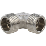 Отвод 90° с наружной резьбой STOUT SFT 0010 - 1/2" (для стальных труб, латунь никелированная)