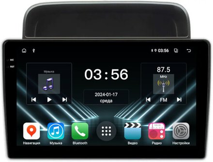 Магнитола для Toyota Land Cruiser 100 1998-2002 (правый руль, климат на ШГУ) - FarCar DX10-9608F2LC монитор 10.36" IPS на Android 13, 4+64Гб, CarPlay