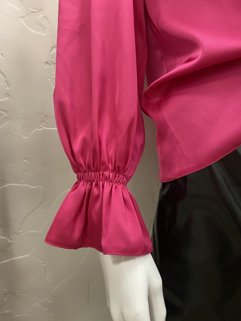 Блуза шелк фуксия