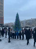 Уличная елка ствольная "Альпийская изумрудная" (пвх бело-зелёная) от 3 до 22 м