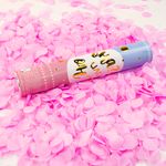 Пневмохлопушка (12/30 см), Гендер Пати, Круги тишью, Розовый