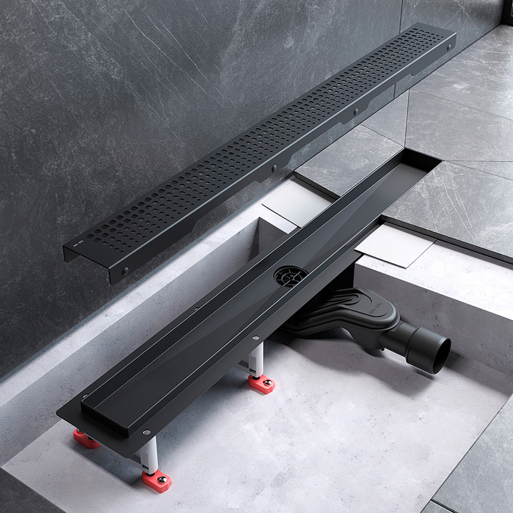 Душевой лоток AM.PM MasterFlow 70 W01SC-P11-070-01BM с Черной матовой решеткой Cut Gradient