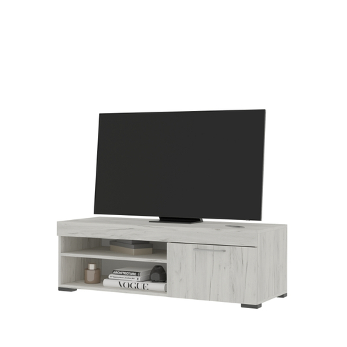 ГРАНД Тумба под ТВ ДУБ КРАФТ БЕЛЫЙ/ДУБ КРАФТ БЕЛЫЙ Стендмебель