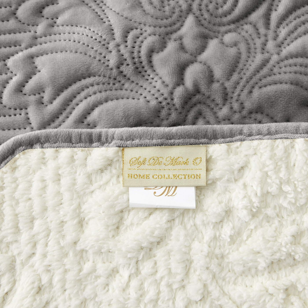 Плед 160х220 Sofi De MarkO Вивальди темно-серый