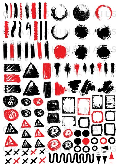 Слайдер-дизайн Crazy Shine Nails mini: Гранж