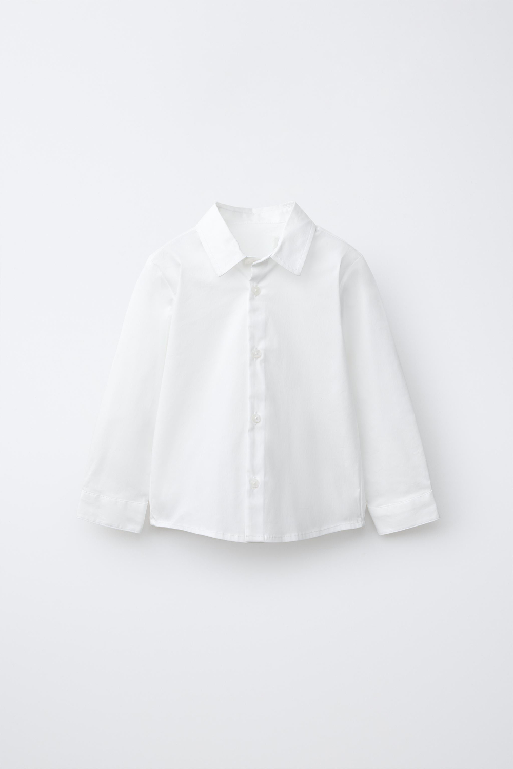 ZARA РУБАШКА SUPER STRETCH COMFORT, БЕЛЫЙ